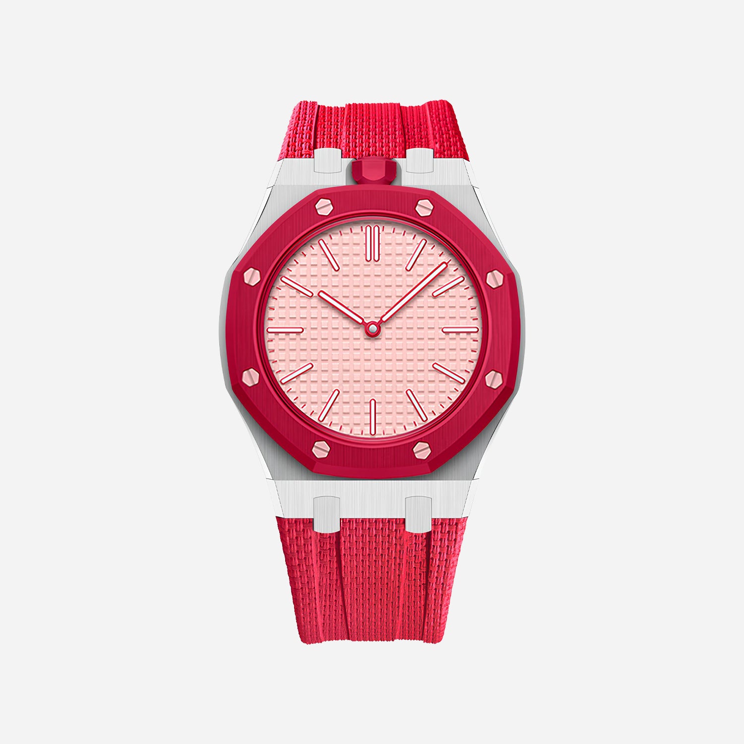 Rubber Strap & Case for AP x Swatch Royal Pop OTTO ROSSO