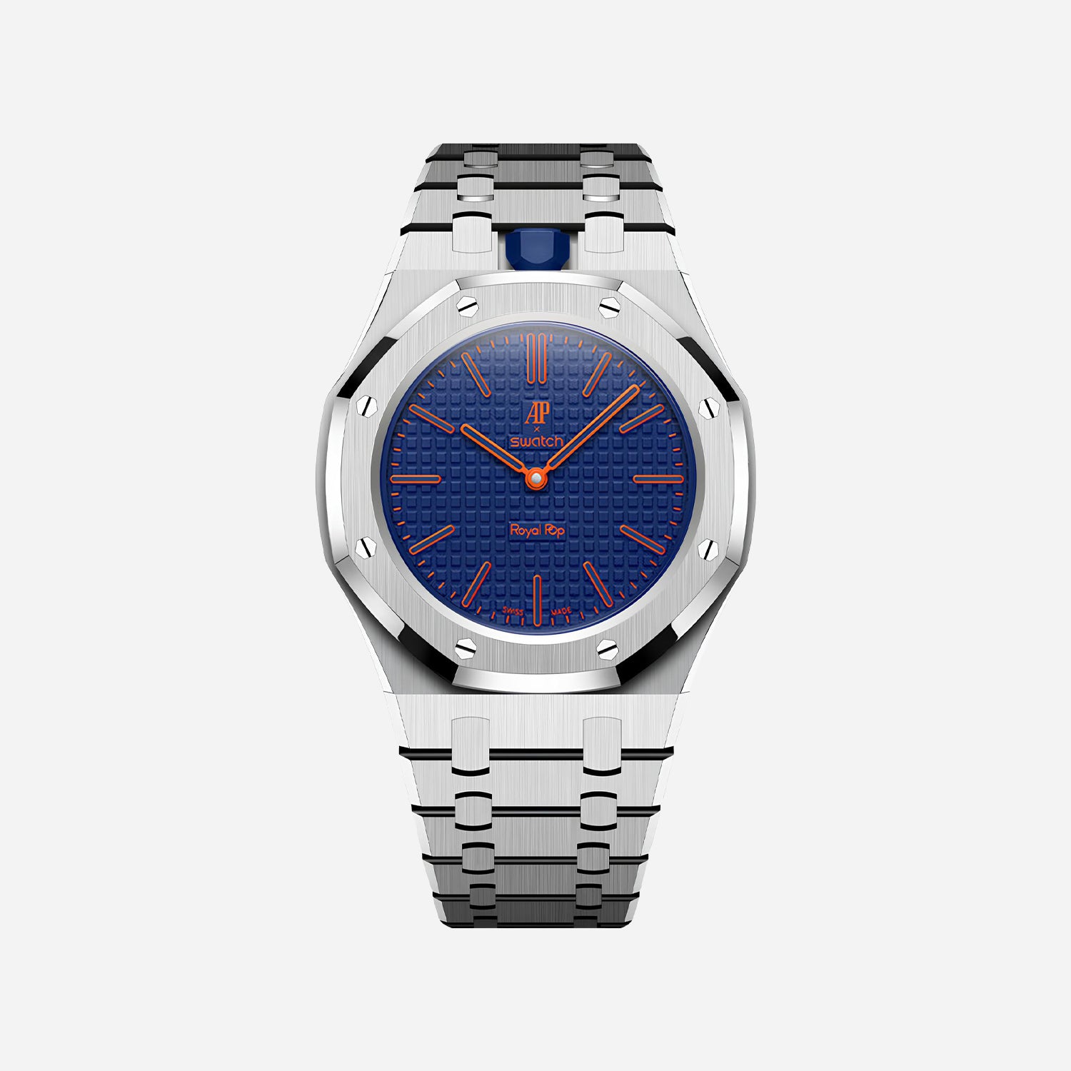 Stainless Steel Bracelet & Case for AP x Swatch Royal Pop
