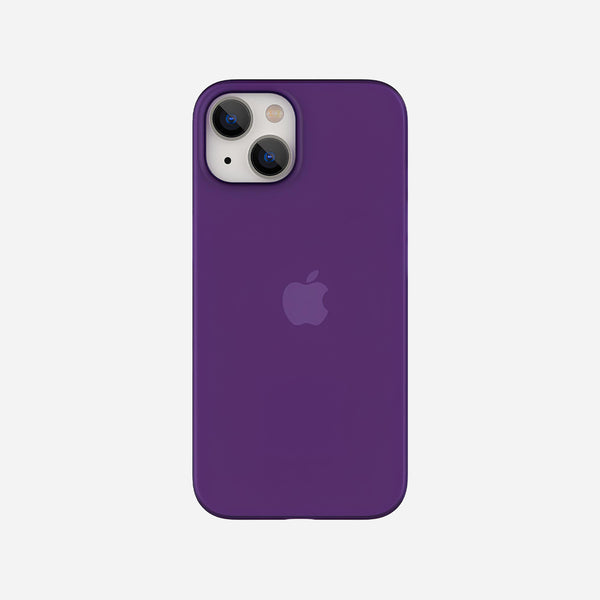 Apple iPhone 14 パープル ケース付き Best Super Thin iPhone 14 Case - Minimize Fingerprints