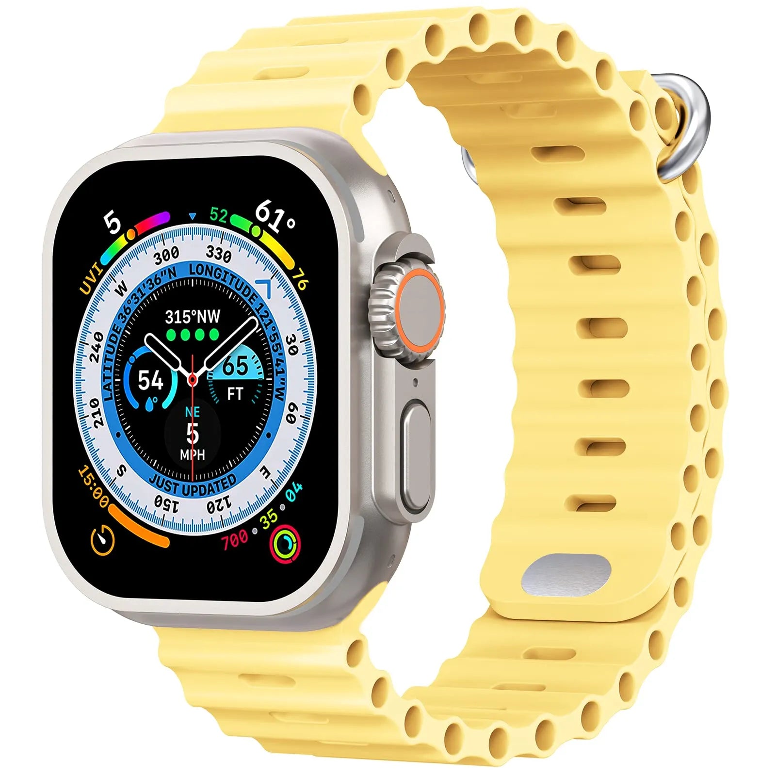 Apple Watch ocean band#color_ice yellow