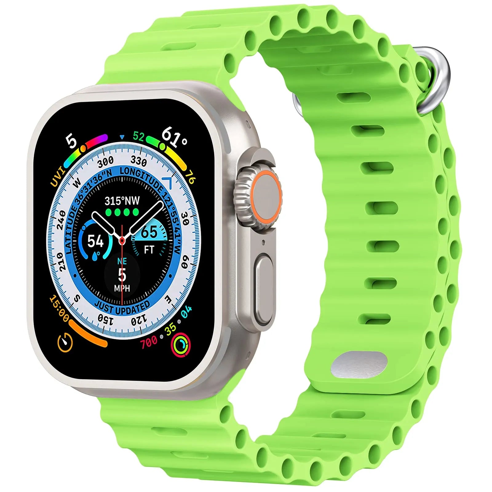 Apple Watch ocean band#color_neon green