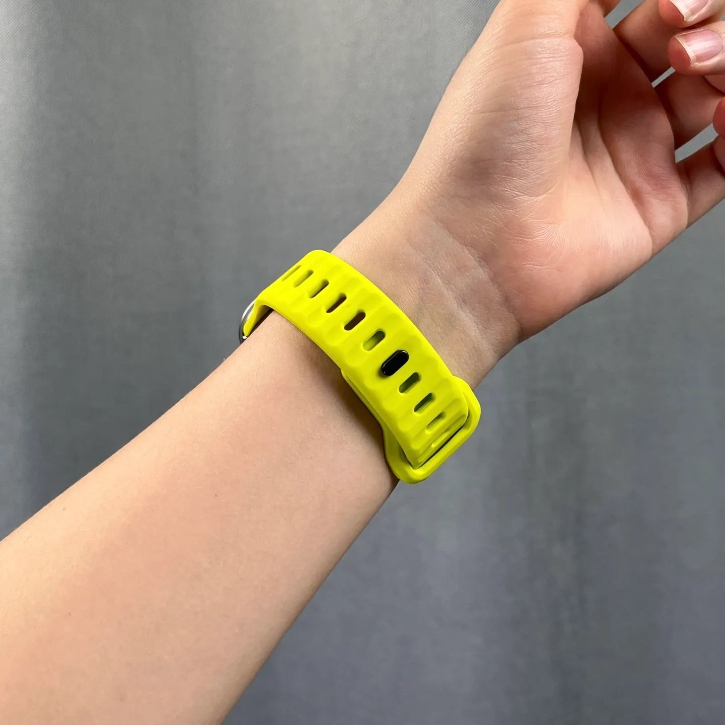 waterproof Apple Watch silicone band#color_fluorescent green