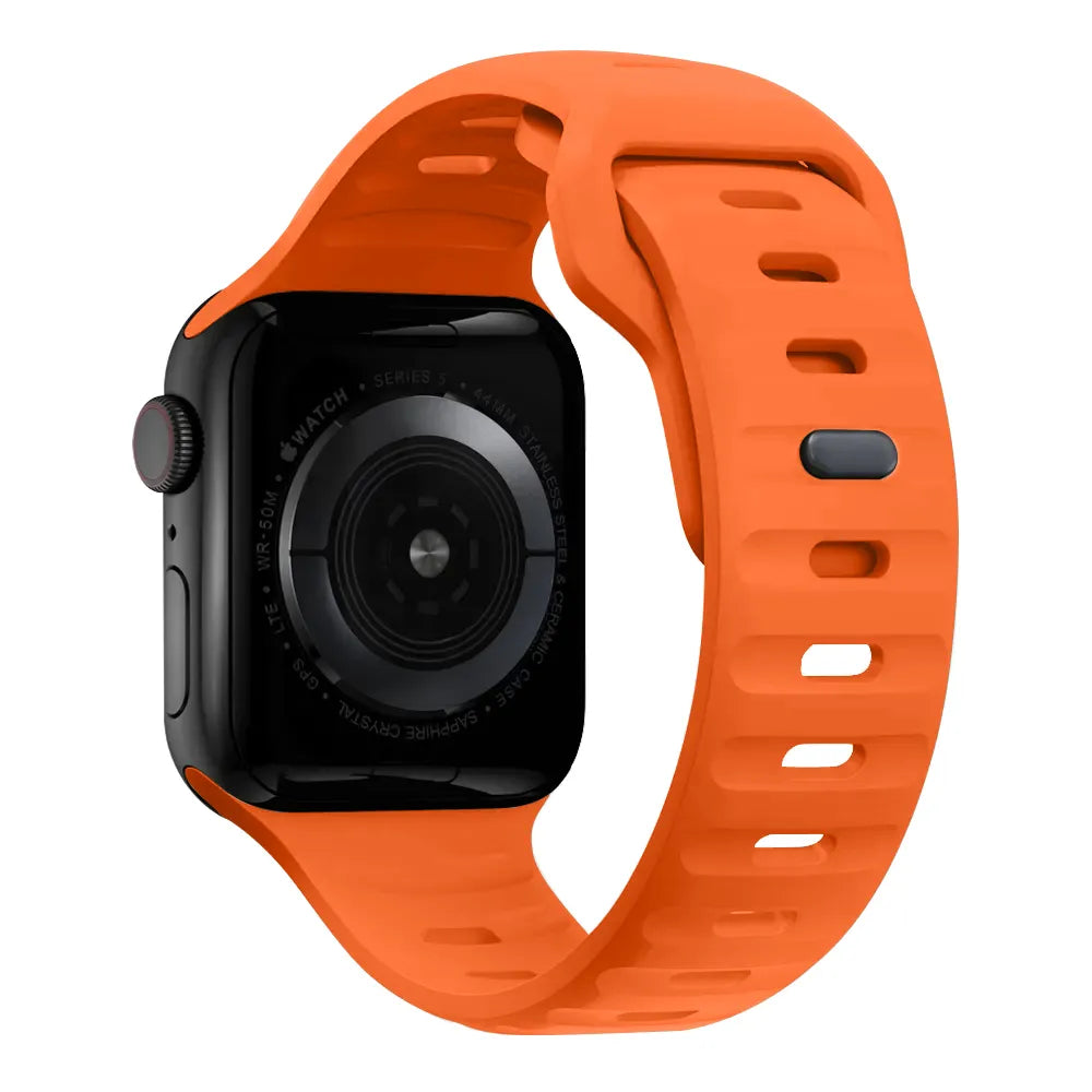 waterproof Apple Watch silicone band#color_orange