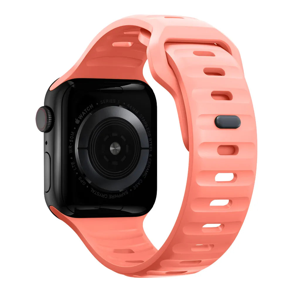 waterproof Apple Watch silicone band#color_pink