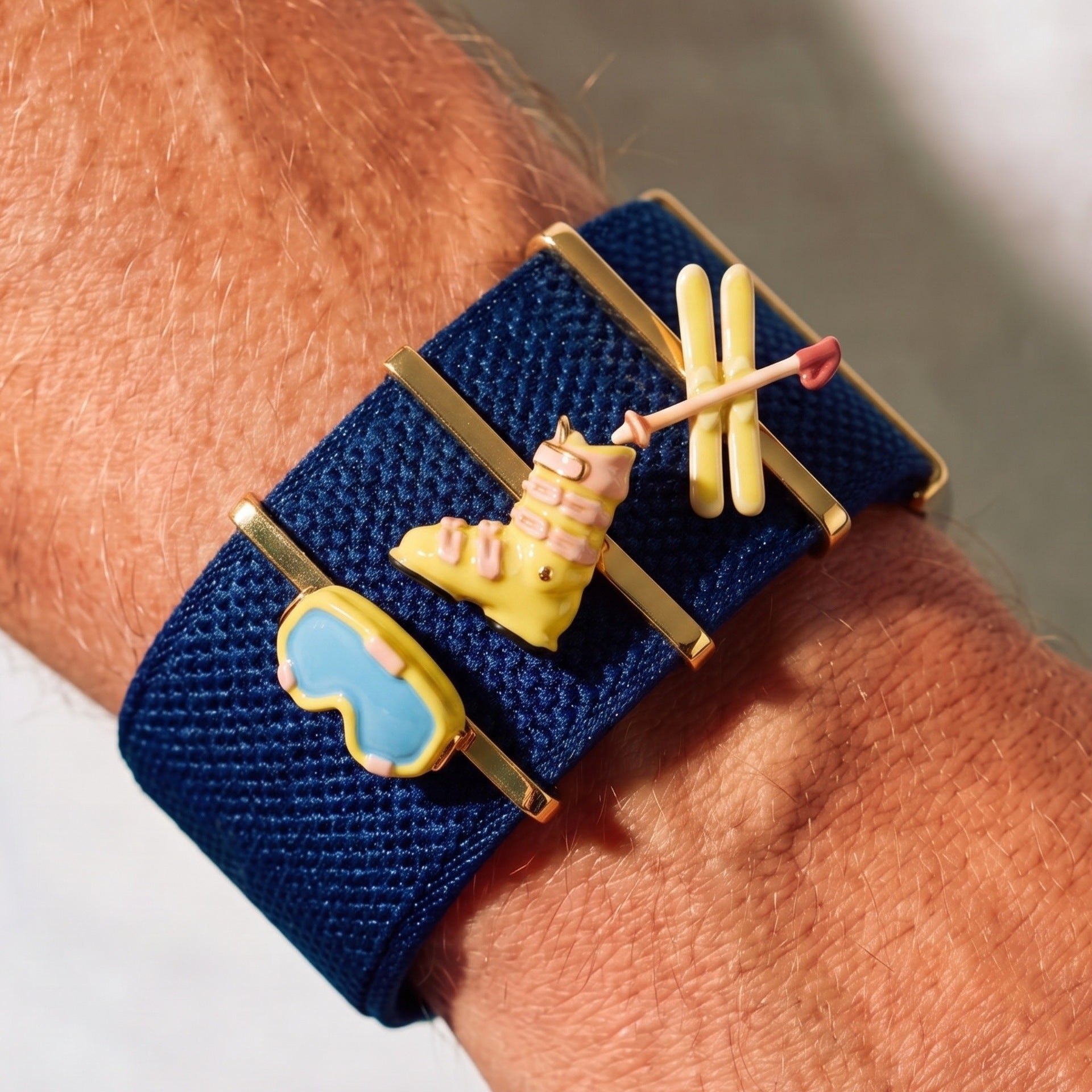 Winter Ski Whoop Charm