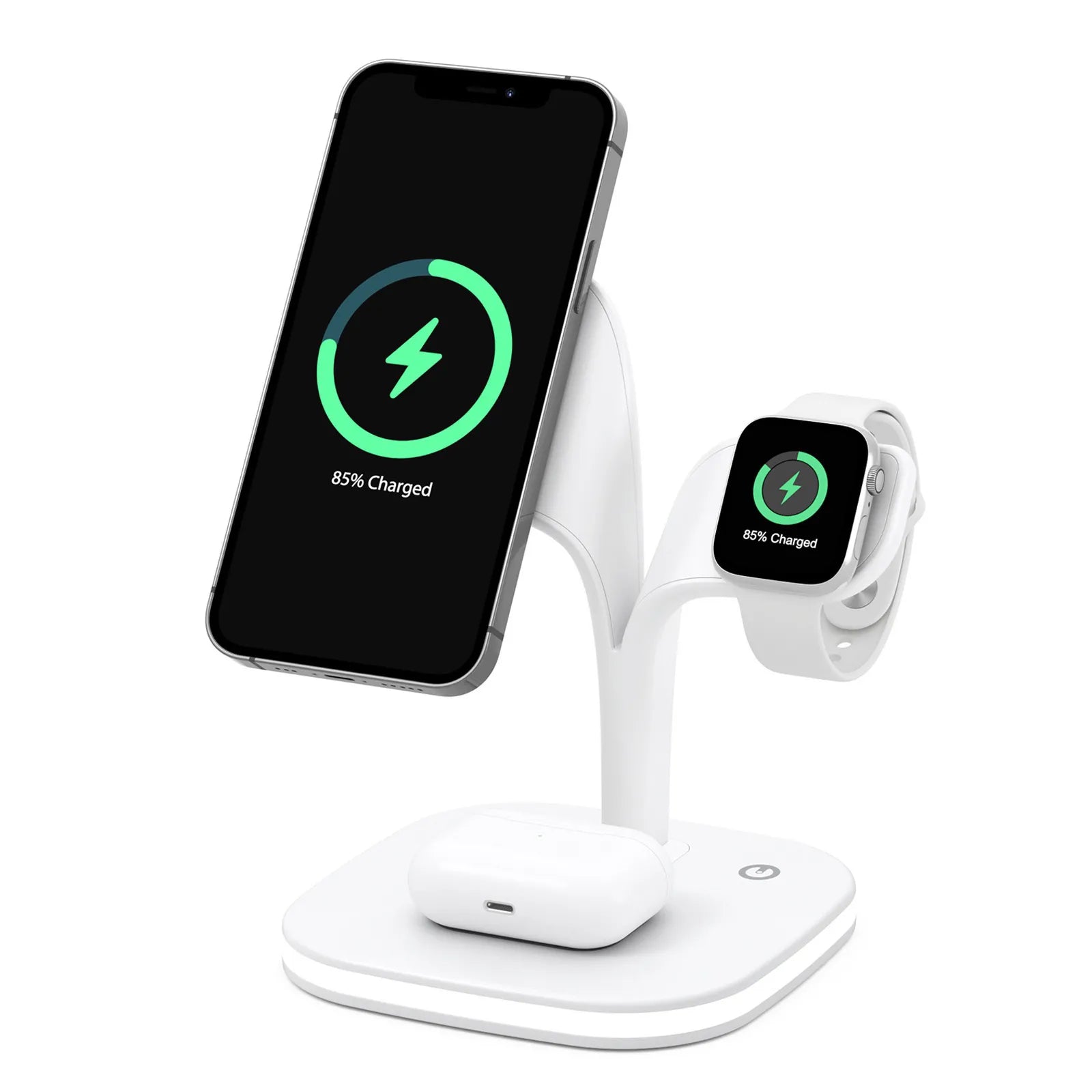 4 in 1 Magnetic wireless charging station#color_white