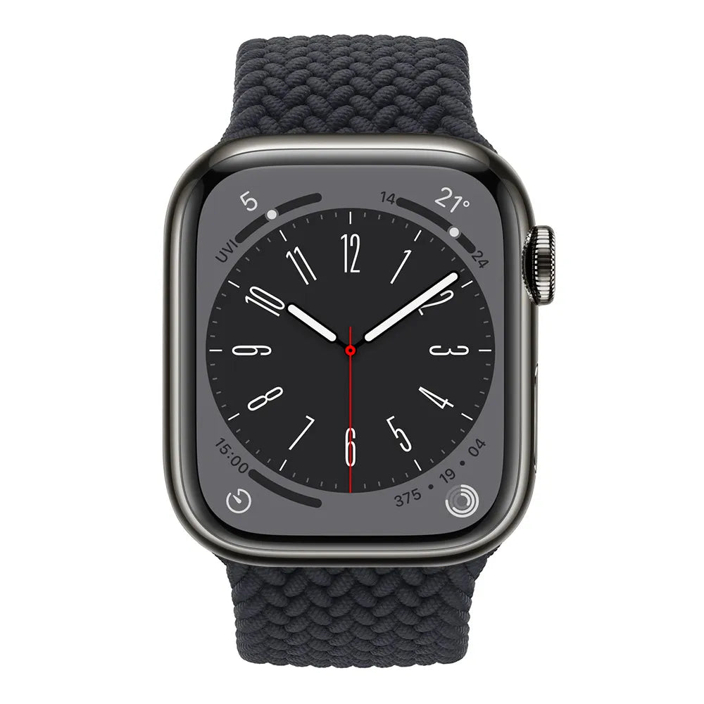 Apple Watch Braided Solo Loop - black#color_black