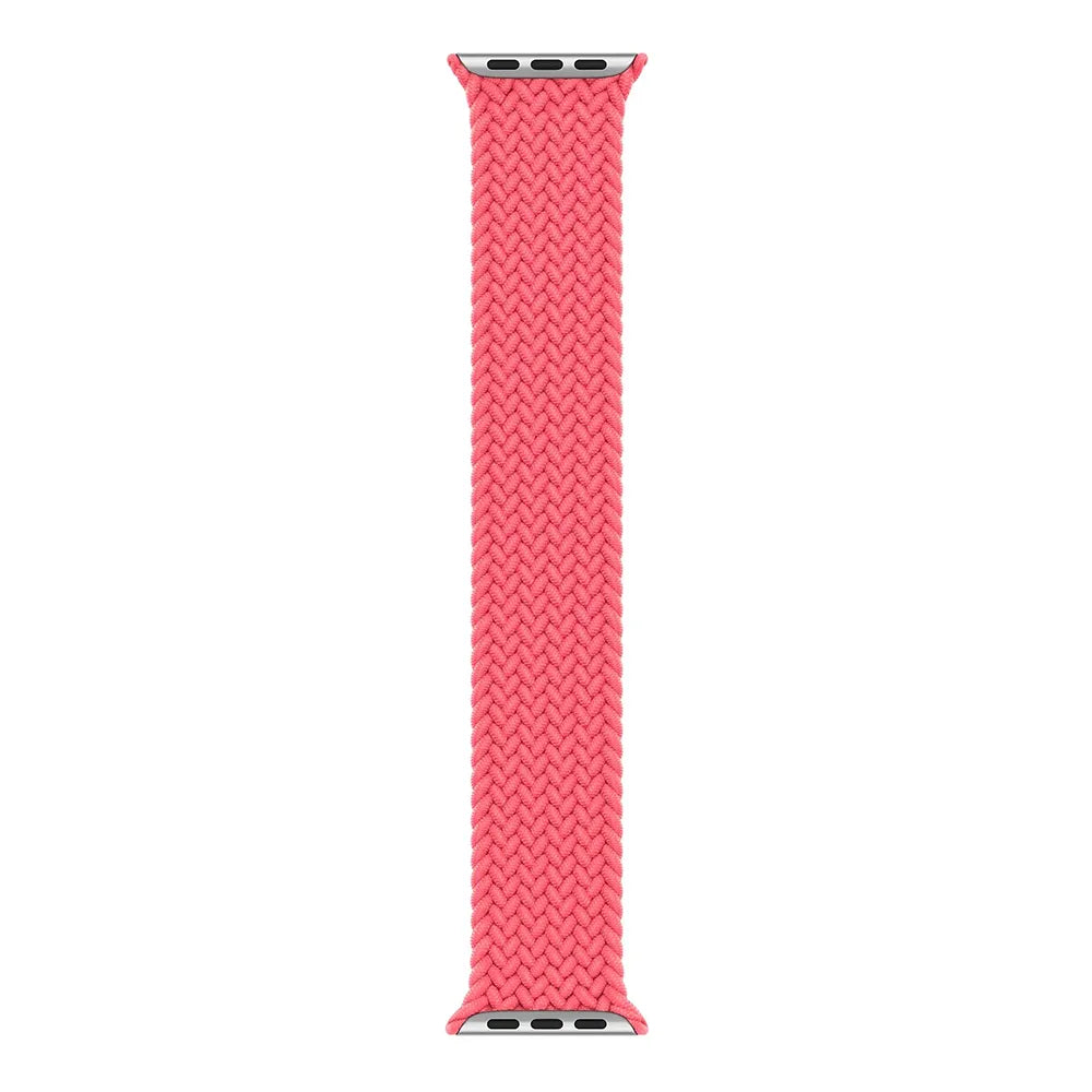 Apple Watch Braided Solo Loop - space gray#color_coral pink