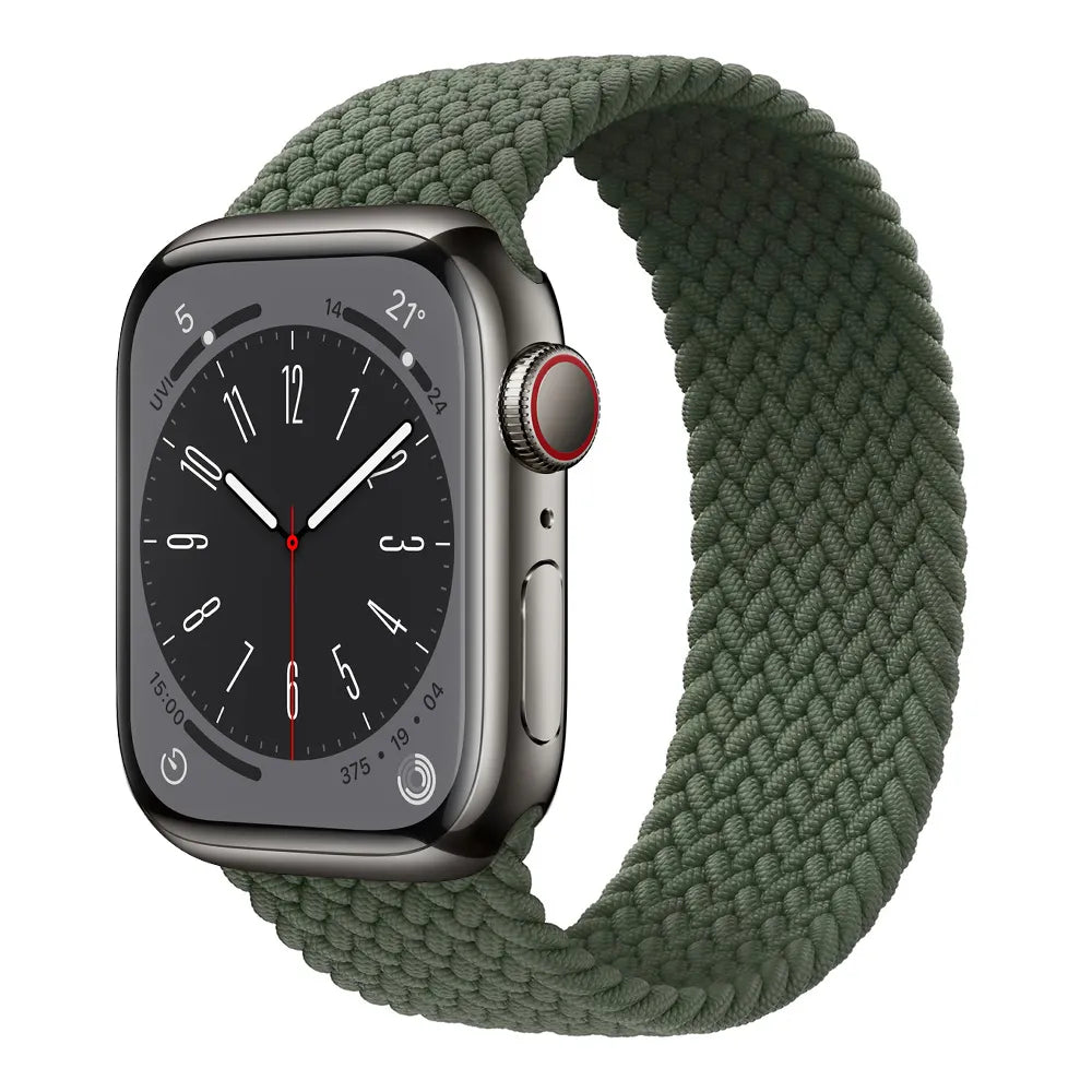 Apple Watch Braided Solo Loop - Olive#color_olive