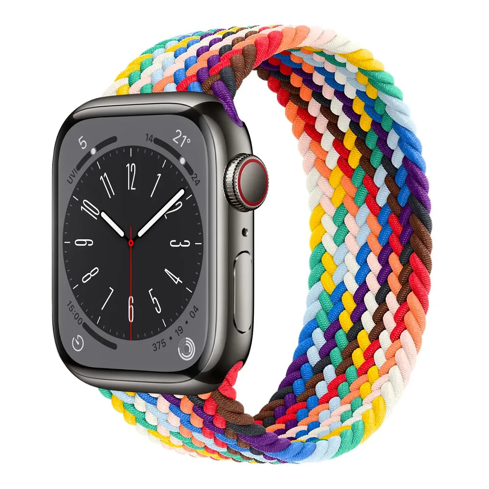 Apple Watch Braided Solo Loop - rainbow#color_rainbow