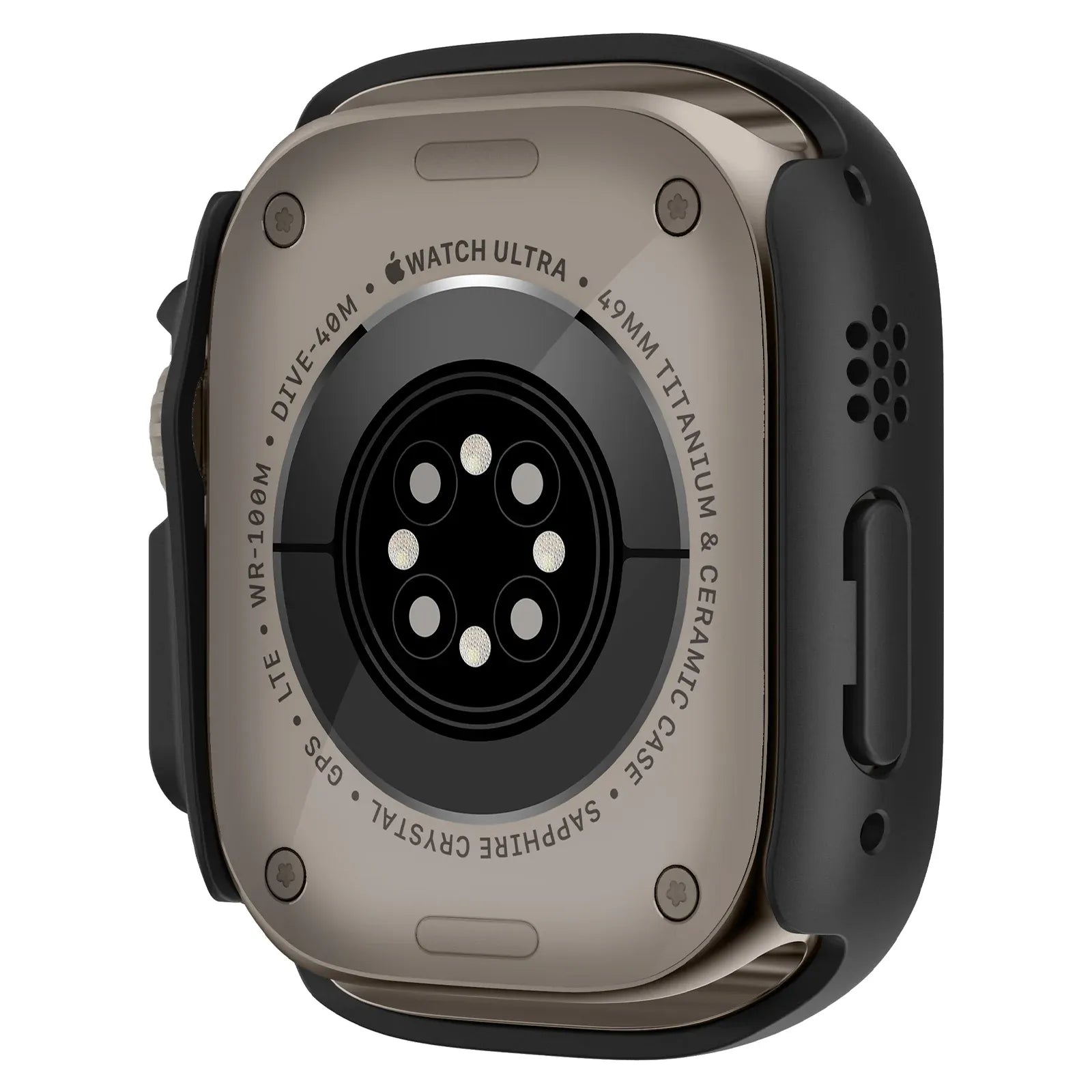 Apple Watch Ultra Screen Protector case - black#color_black