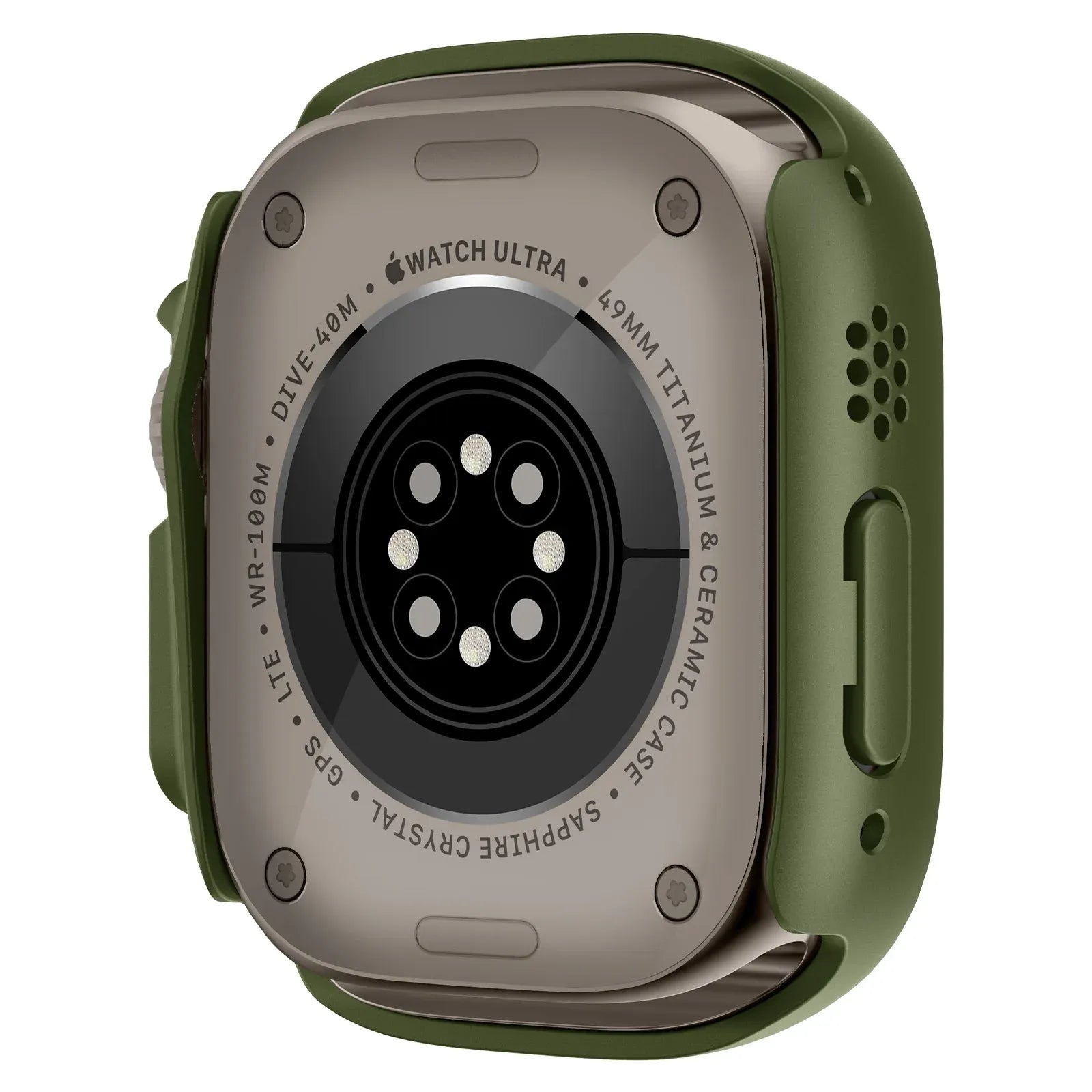 Apple Watch Ultra Screen Protector case - green#color_green