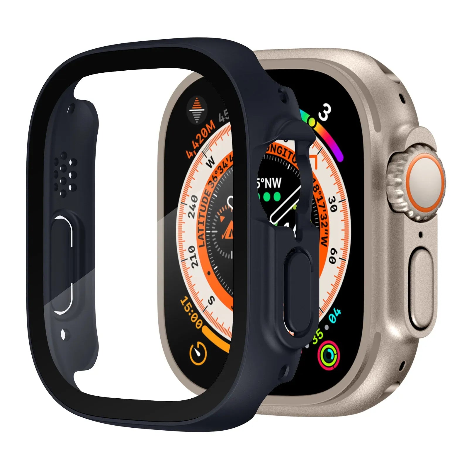 Apple Watch Ultra Screen Protector case - midnight blue#color_midnight blue