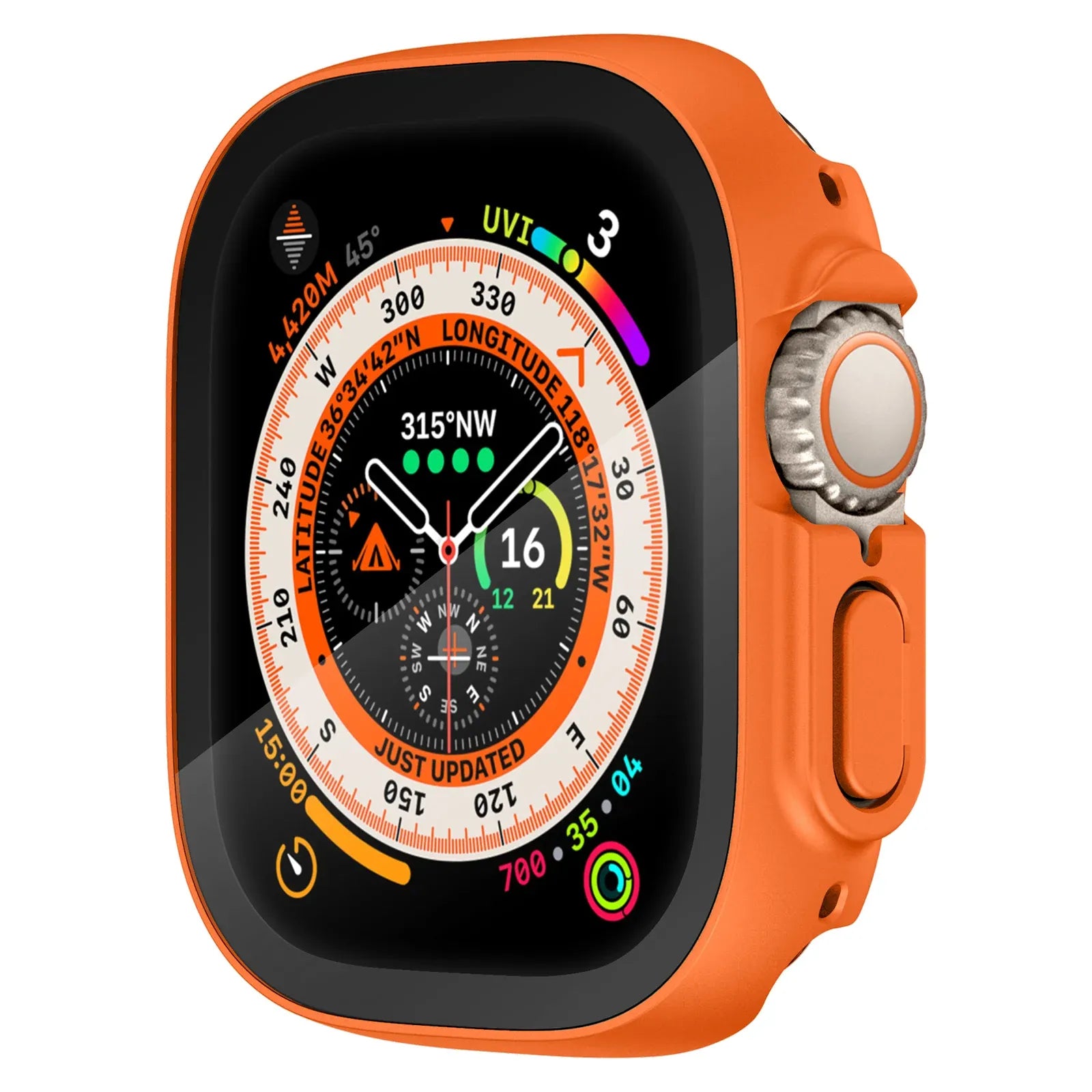 Apple Watch Ultra Screen Protector case - orange#color_orange