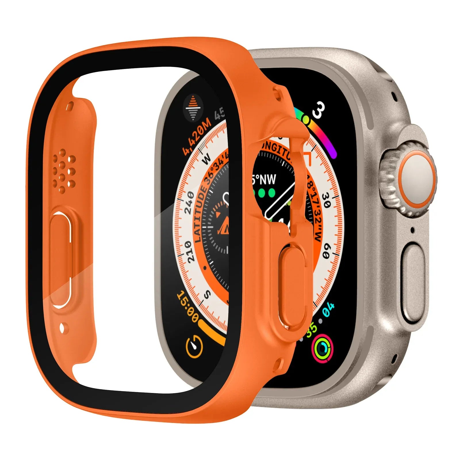 Apple Watch Ultra Screen Protector case - orange#color_orange