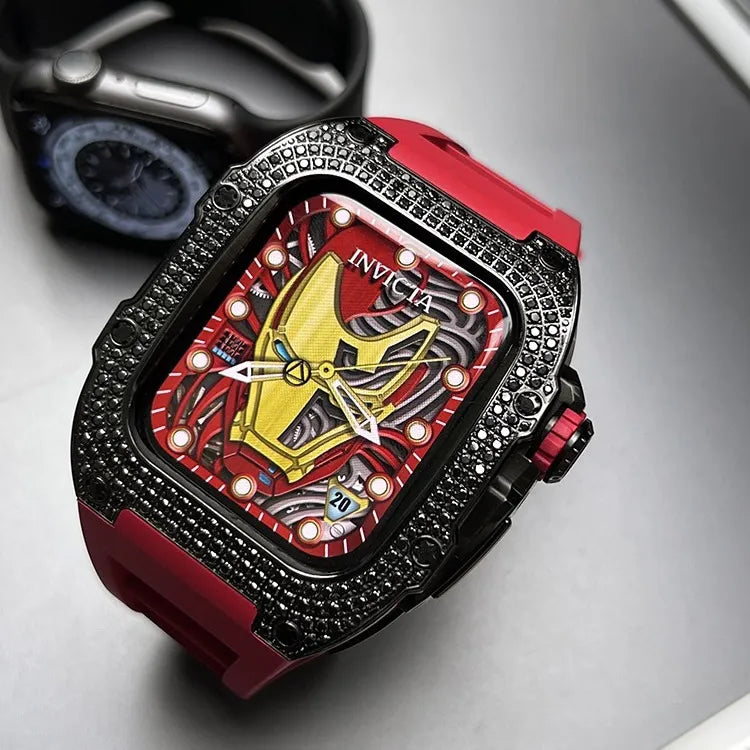 The Diamond Stainless Steel Apple Watch Case Retrofit Kit OTOFLY