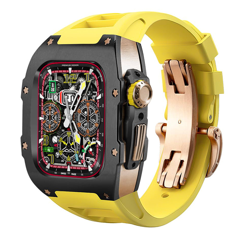 titanium Apple Watch Case retrofit kit - yellow#color_yellow