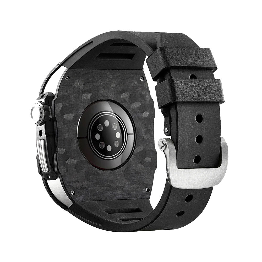 carbon fiber Apple Watch case - black#color_black