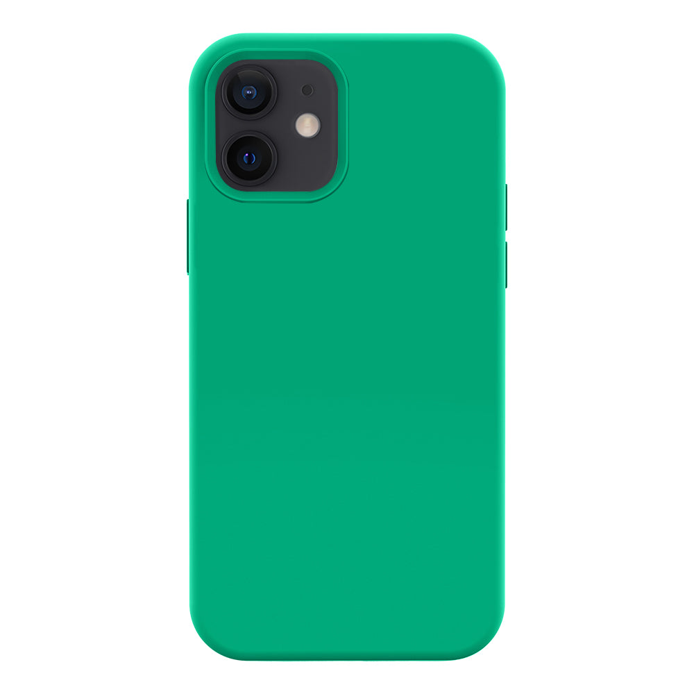 iPhone 12 silicone case - emerald green#color_emerald green