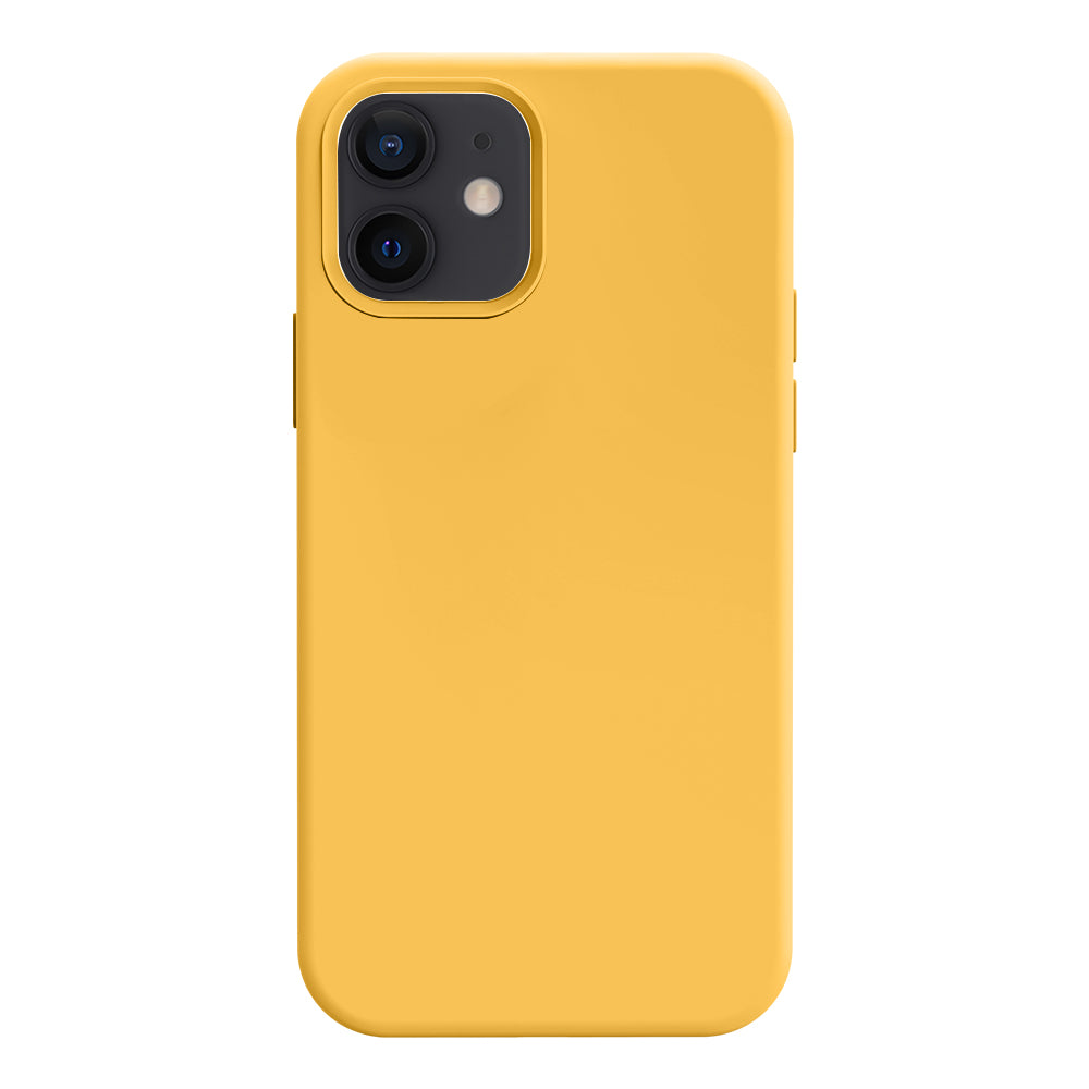 iPhone 12 silicone case - honey yellow#color_honey yellow