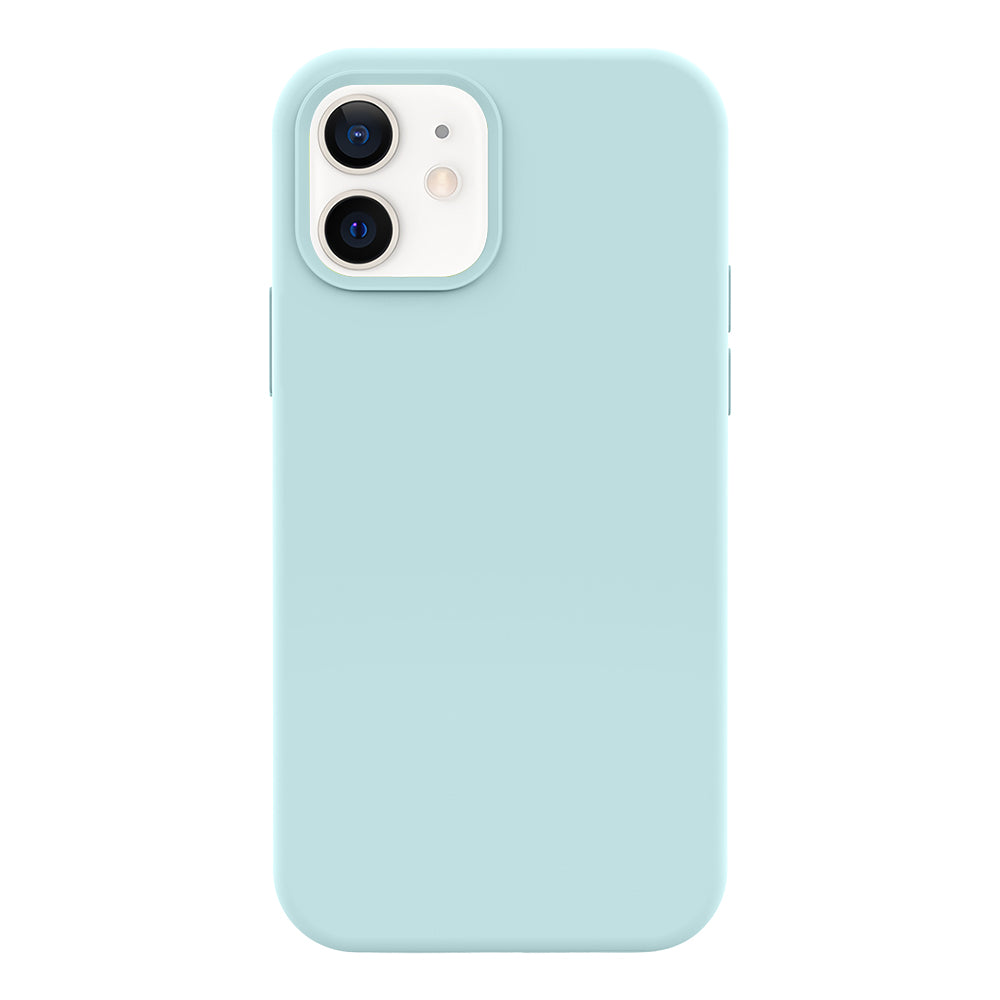iPhone 12 silicone case - mint green#color_mint green