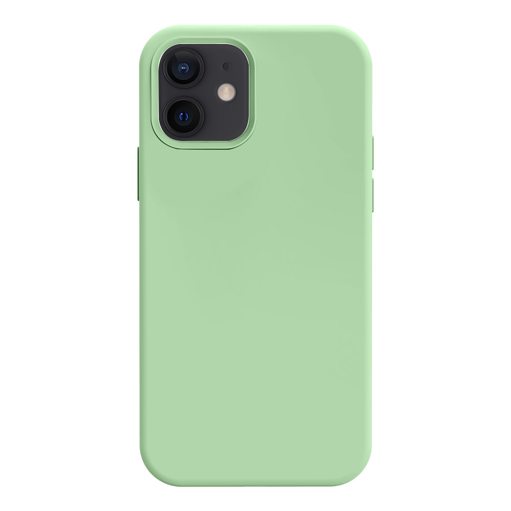 iPhone 12 silicone case - tea green#color_tea green