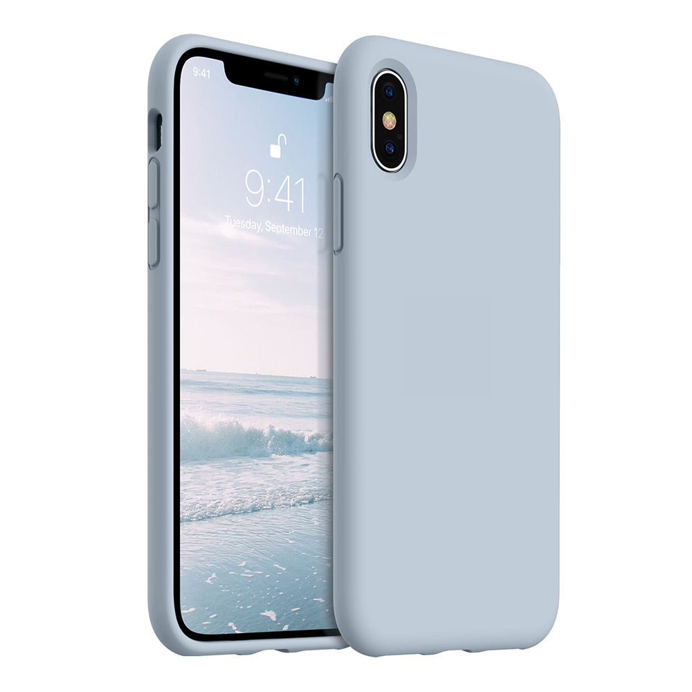iPhone XS Max silicone case - nattier blue#color_nattier blue