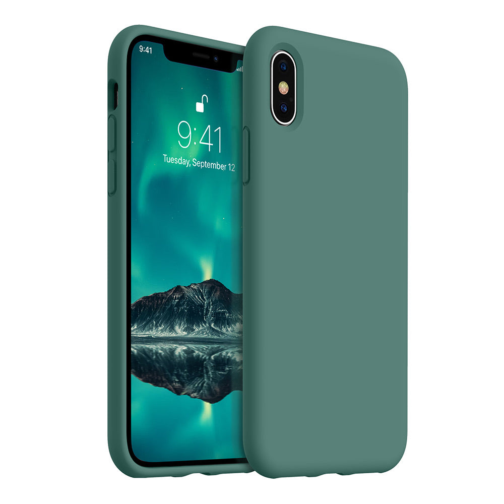 iPhone XS Max silicone case - pine green#color_pine green