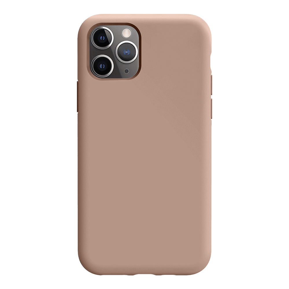 iPhone 11 Pro Max silicone case - light brown#color_light brown