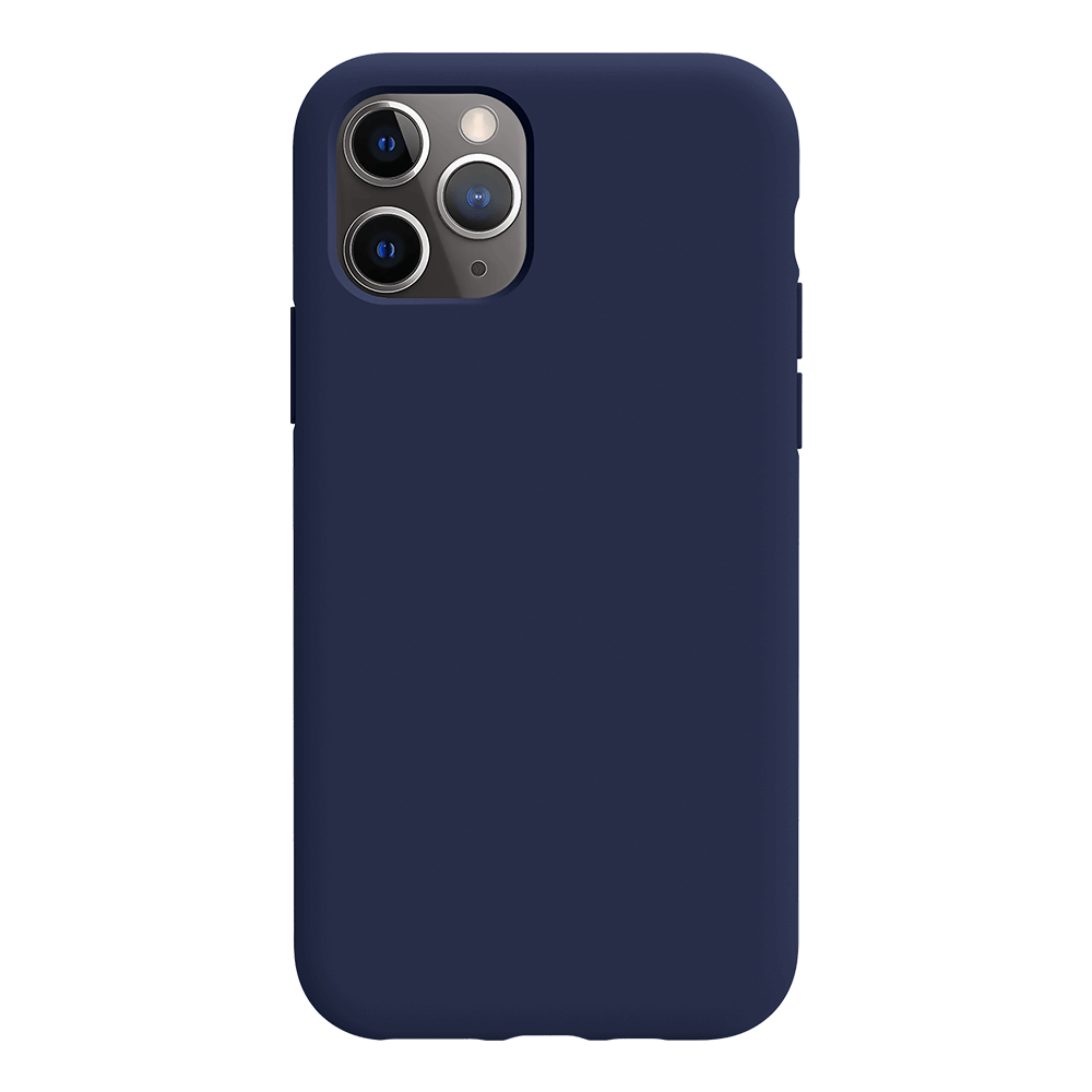 iPhone 11 Pro Max silicone case - navy blue#color_navy blue