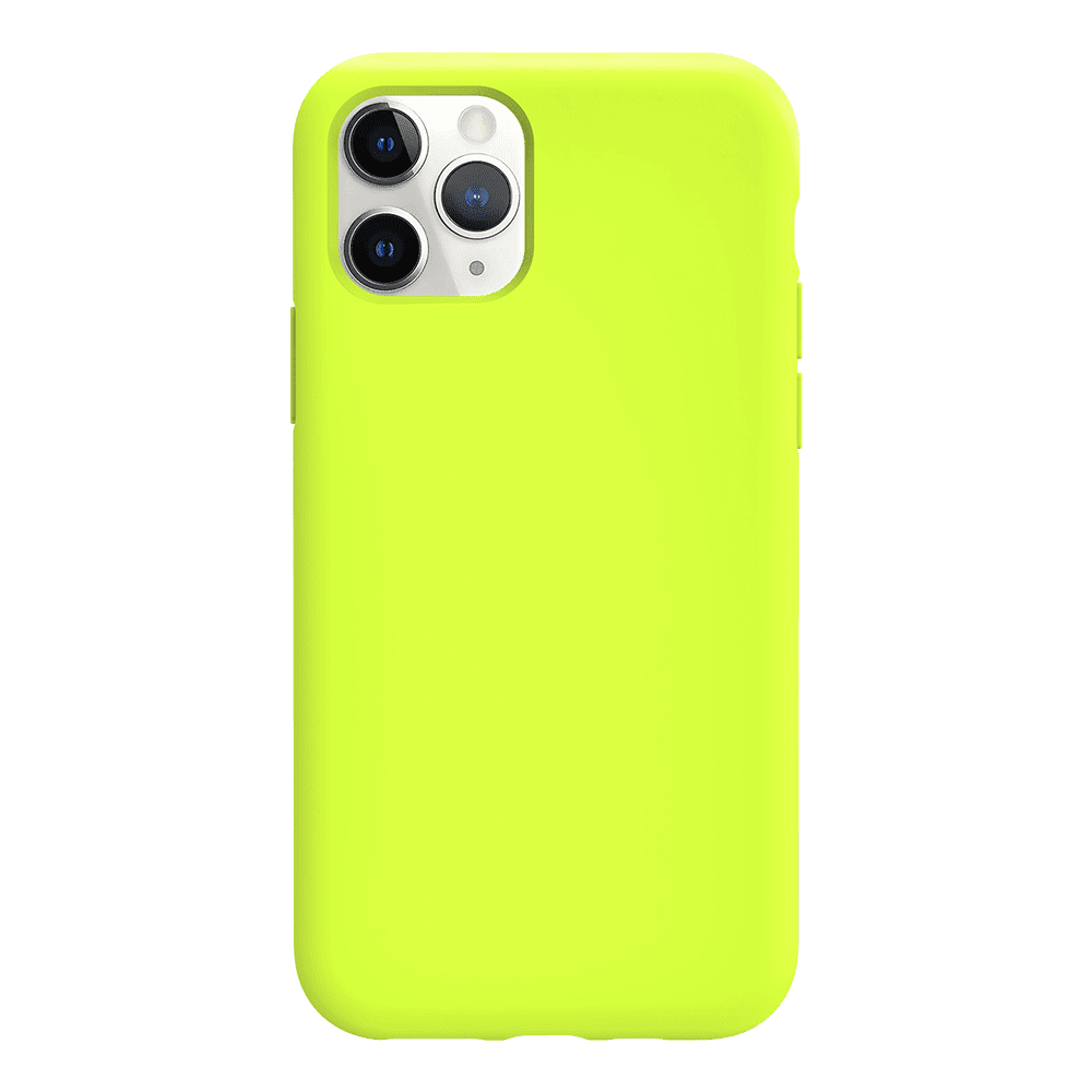iPhone 11 Pro Max silicone case - fluorescent yellow#color_fluorescent yellow