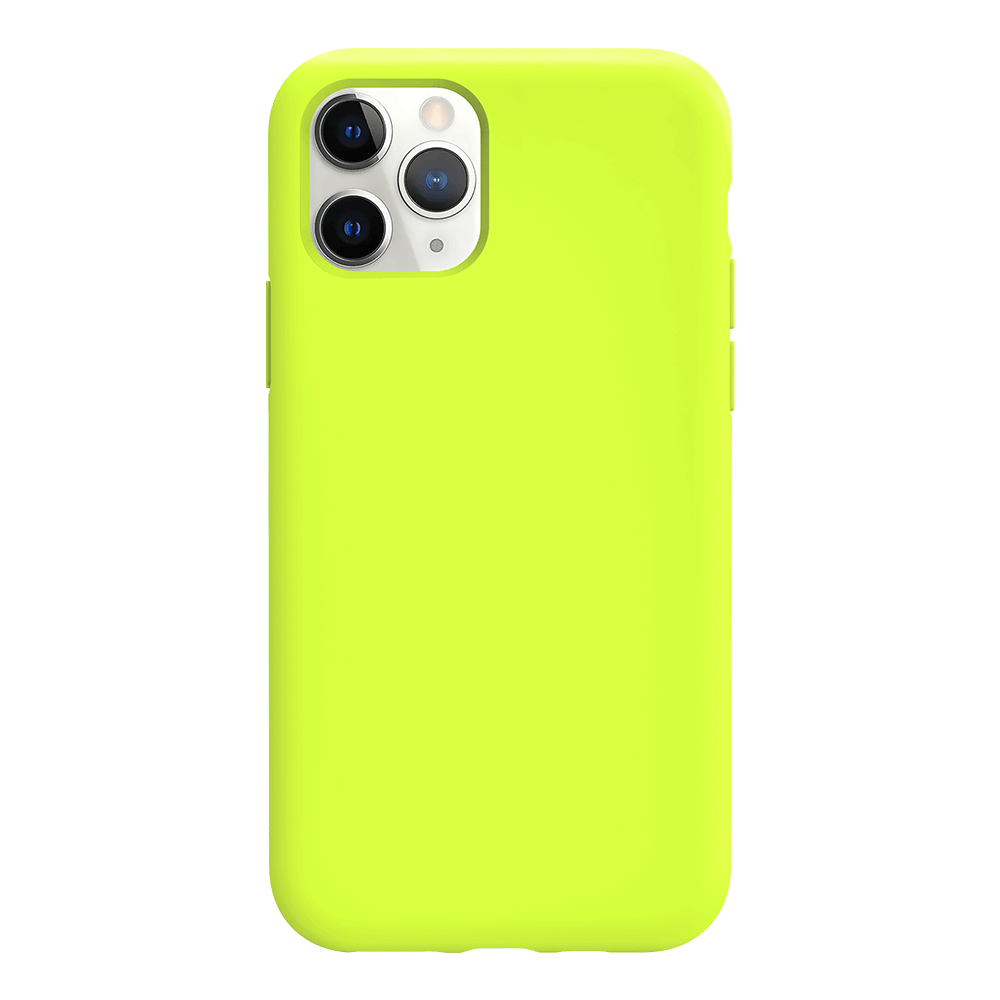 iPhone 11 Pro silicone case - fluorescent yellow#color_fluorescent yellow