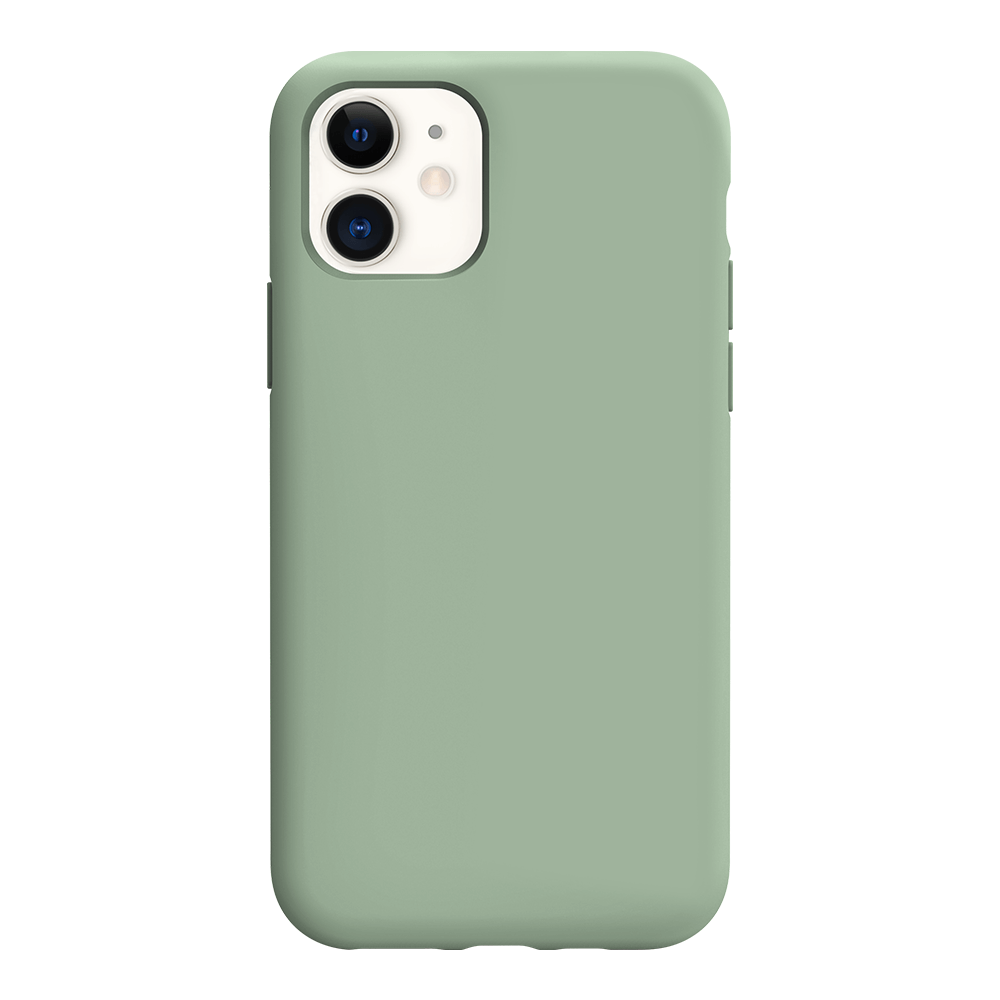 iPhone 11 silicone case - calke green#color_calke green