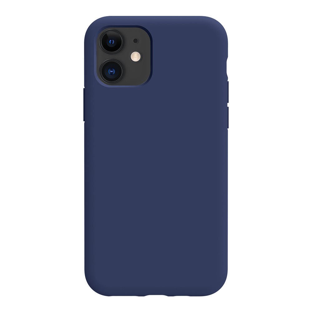 iPhone 11 silicone case - navy blue#color_navy blue