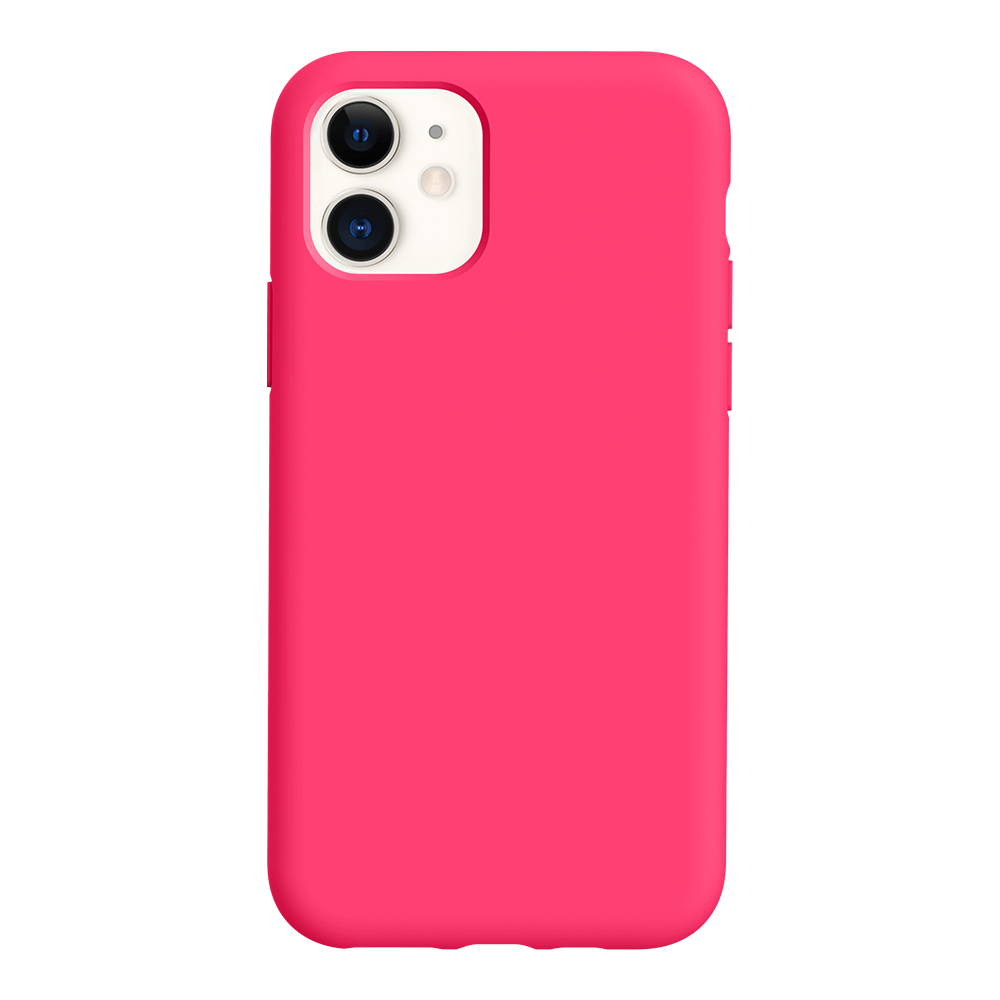 iPhone 11 silicone case - neon pink#color_neon pink