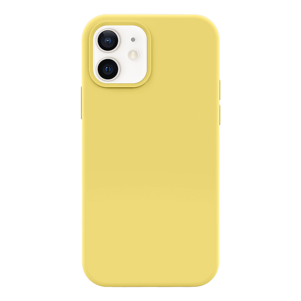 iPhone 12 Mini silicone case - yellow
