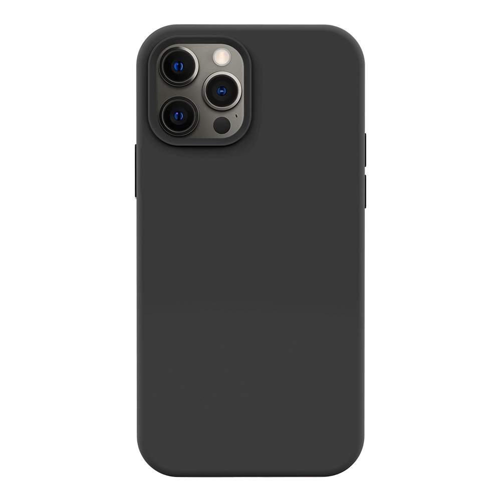 iPhone 12 Pro Max silicone case - black#color_black