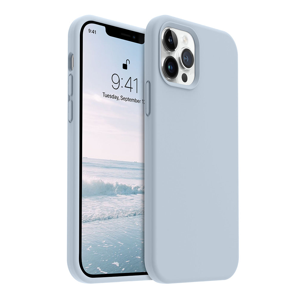 iPhone 12 Pro Max silicone case - nattier blue#color_nattier blue