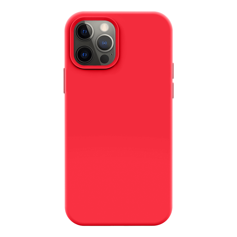iPhone 12 Pro Max silicone case - red#color_red