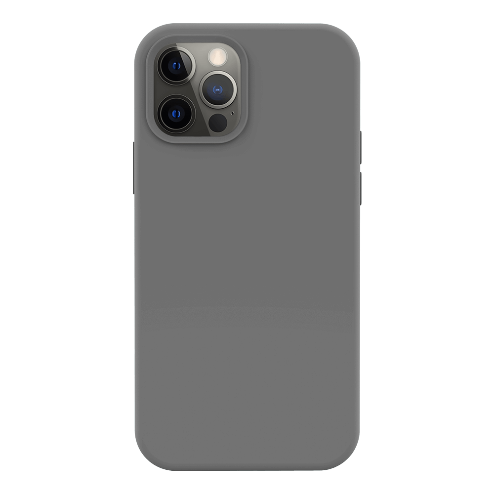 iPhone 12 Pro Max silicone case - space gray#color_space gray