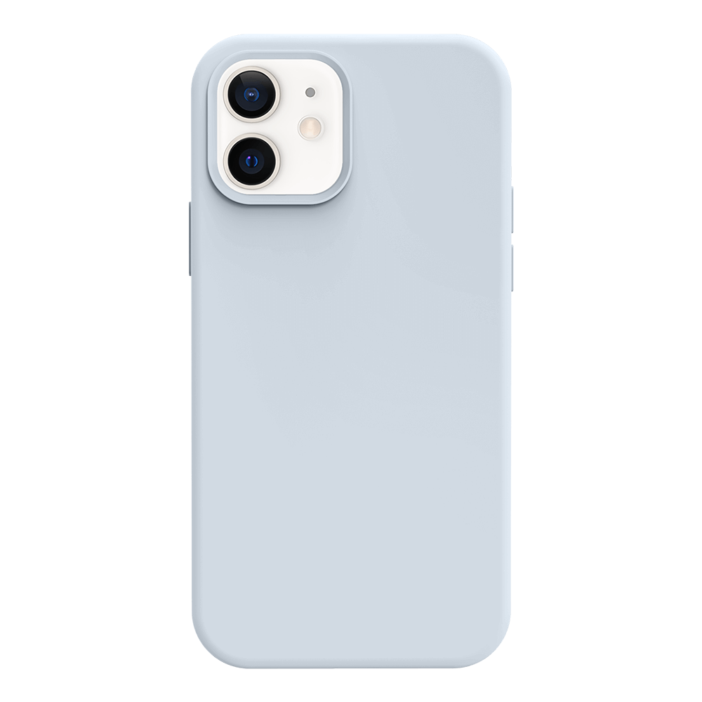 iPhone 12 silicone case - nattier blue#color_nattier blue