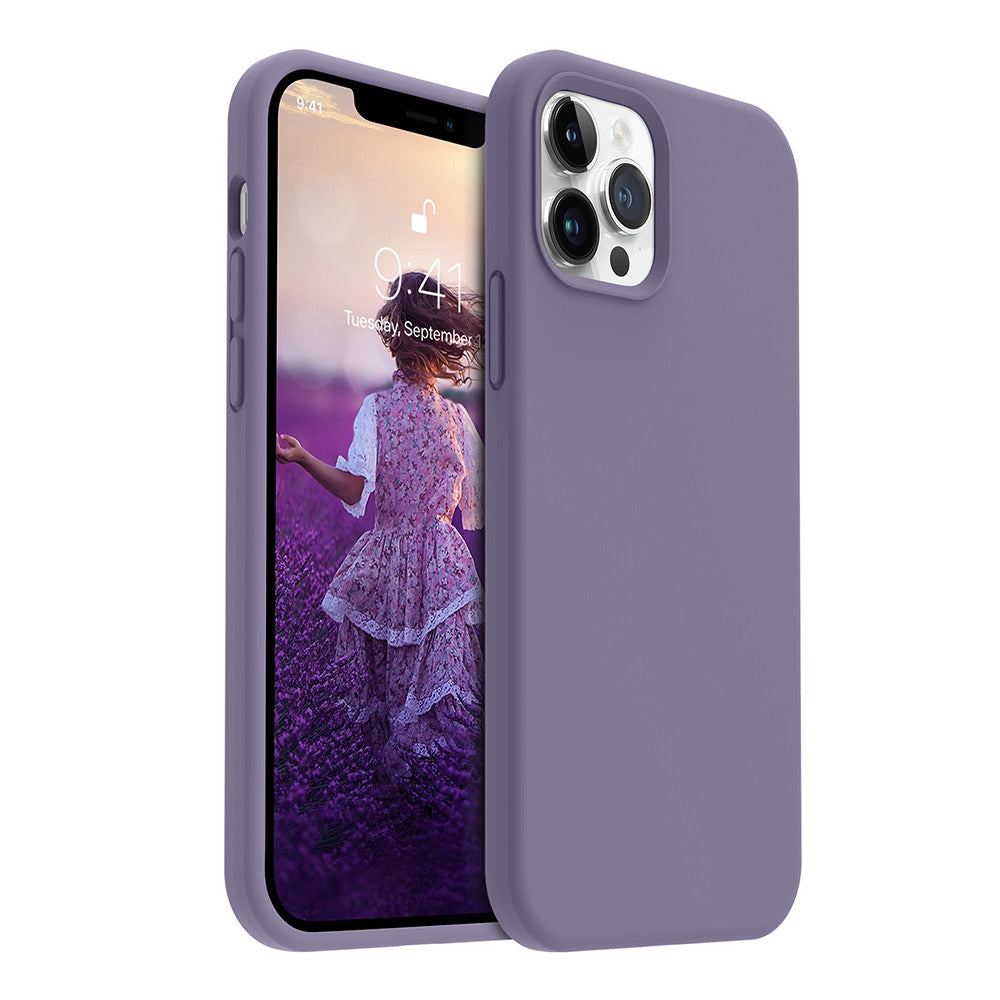 iPhone 12 Pro silicone case - lavender#color_lavender