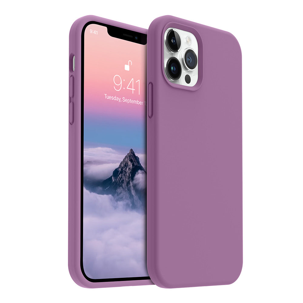 iPhone 12 Pro silicone case - lilac purple#color_lilac purple