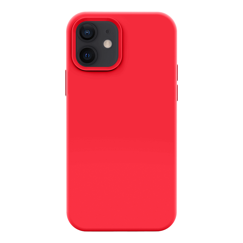 iPhone 12 silicone case - red#color_red