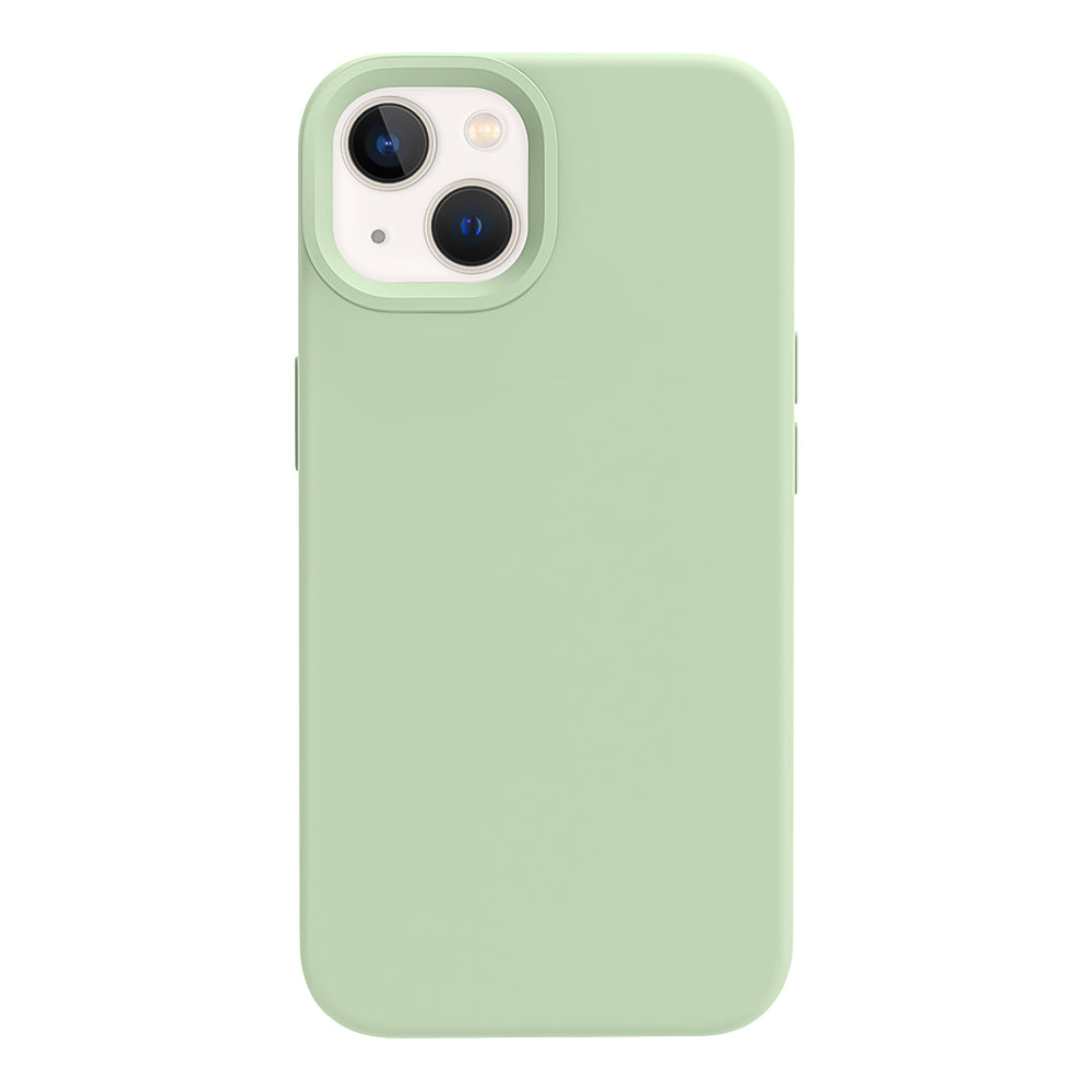 iPhone 13 MIni silicone case - pale green#color_pale green