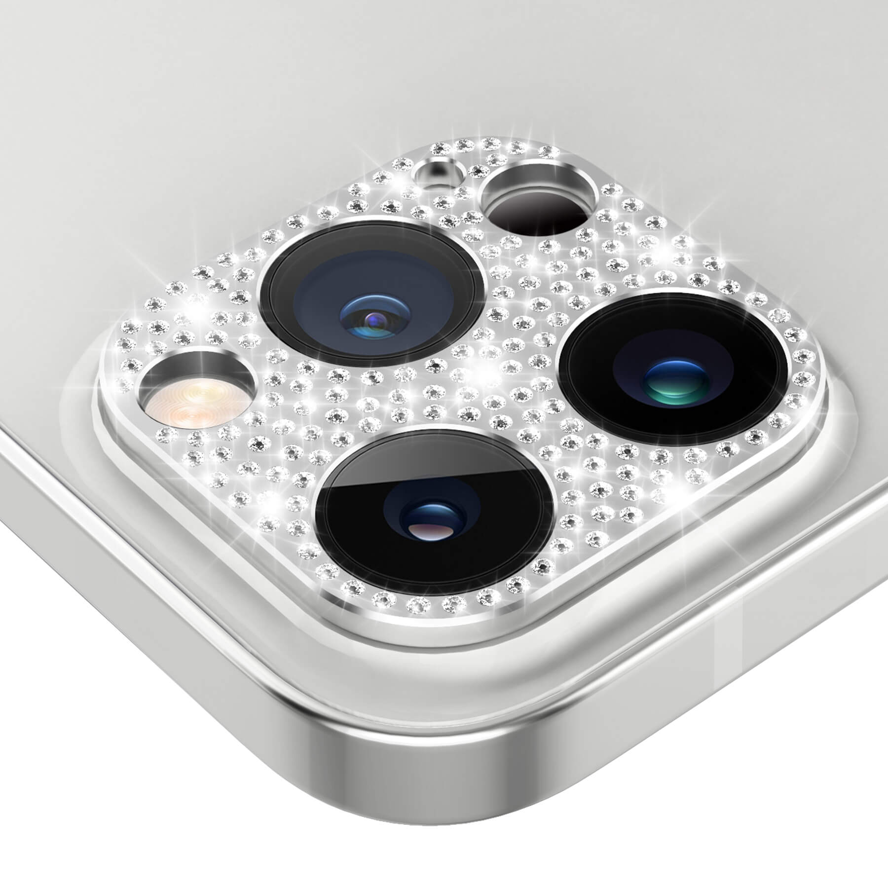 iPhone 13 Pro Max camera lens protector - diamond sliver