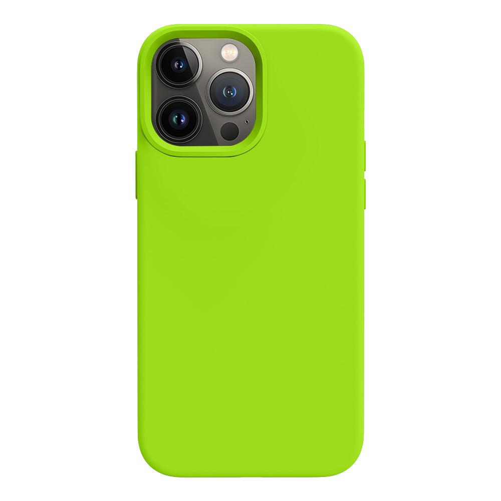 iPhone 13 Pro Max silicone case - bright green#color_bright green