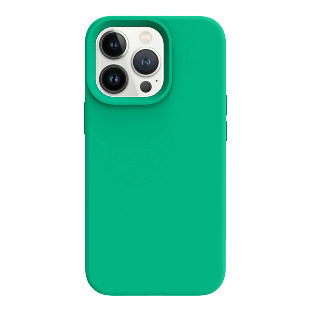 iPhone 13 Pro Max silicone case - emerald green#color_emerald green
