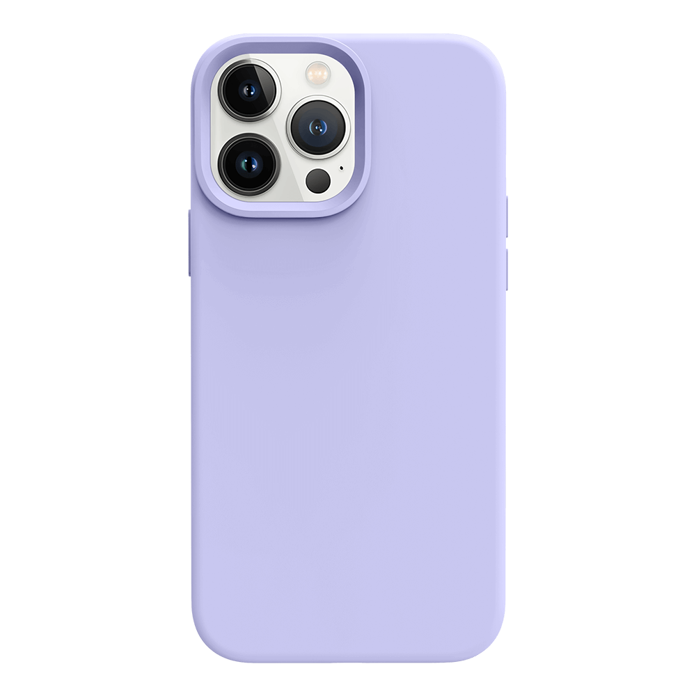 iPhone 13 Pro Max silicone case - light purple#color_light purple