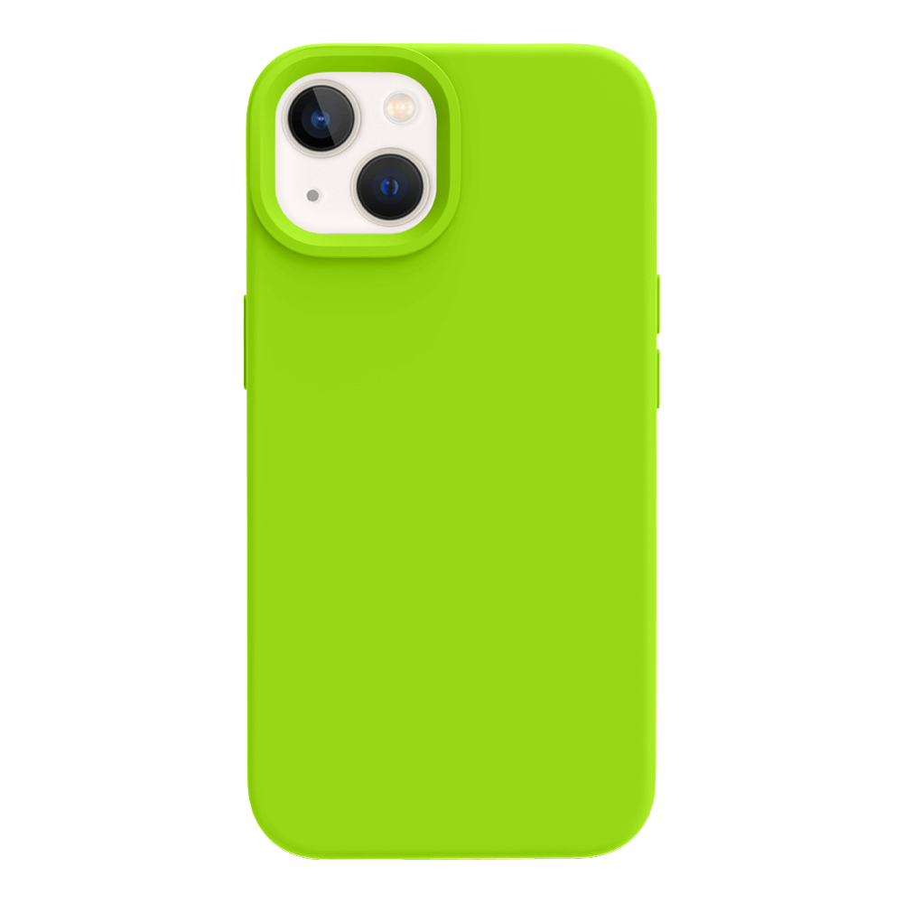 iPhone 13 silicone case - bright green#color_bright green